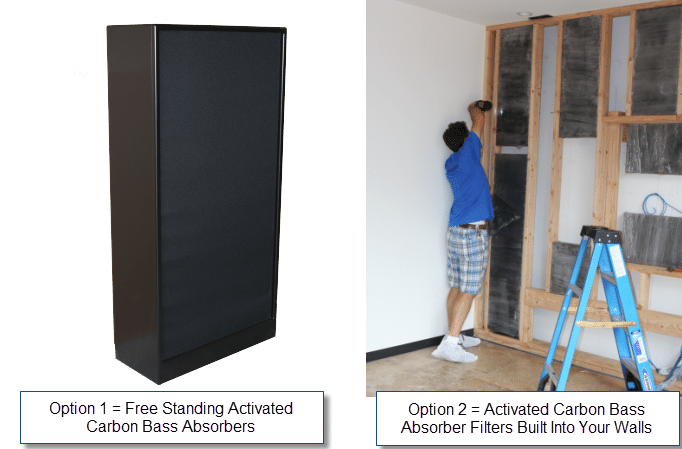 Free standing or built into studio walls