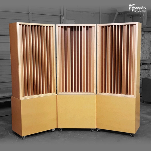 Quadratic Sound Diffusers by Acoustic Fields 