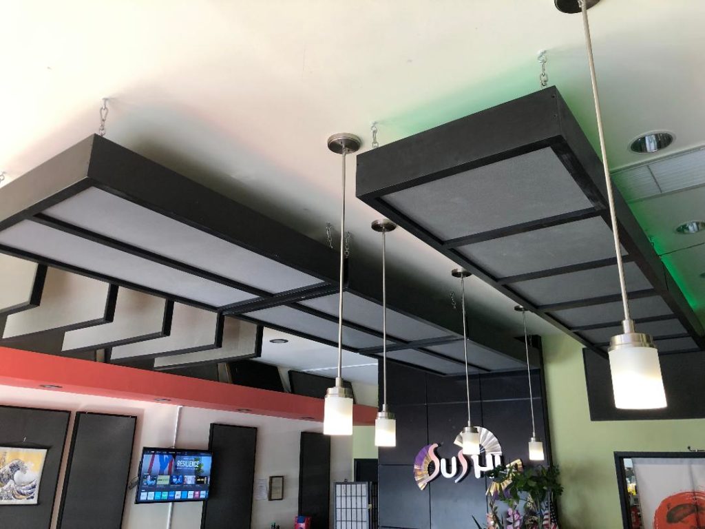 Acoustic Ceiling Panels used for acoustic treatment for restuarants