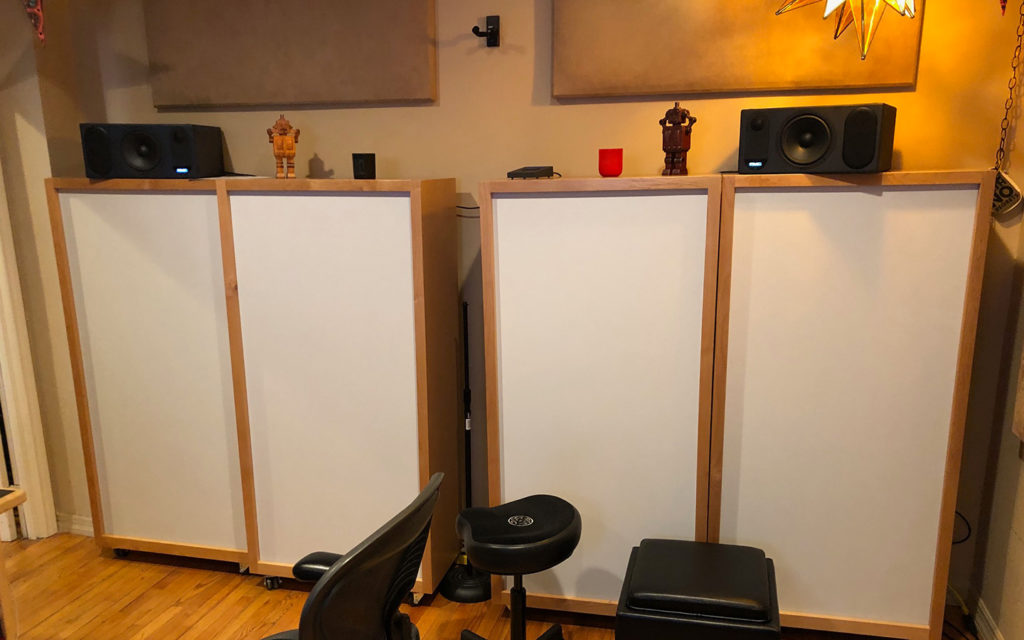 Activated Carbon Diaphragmatic Absorber ACDA-10 Studio units in Brad Haehnel Noise Alchemy Studio.