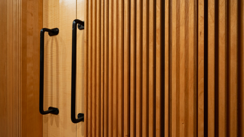 Sound Diffuser Wall and door