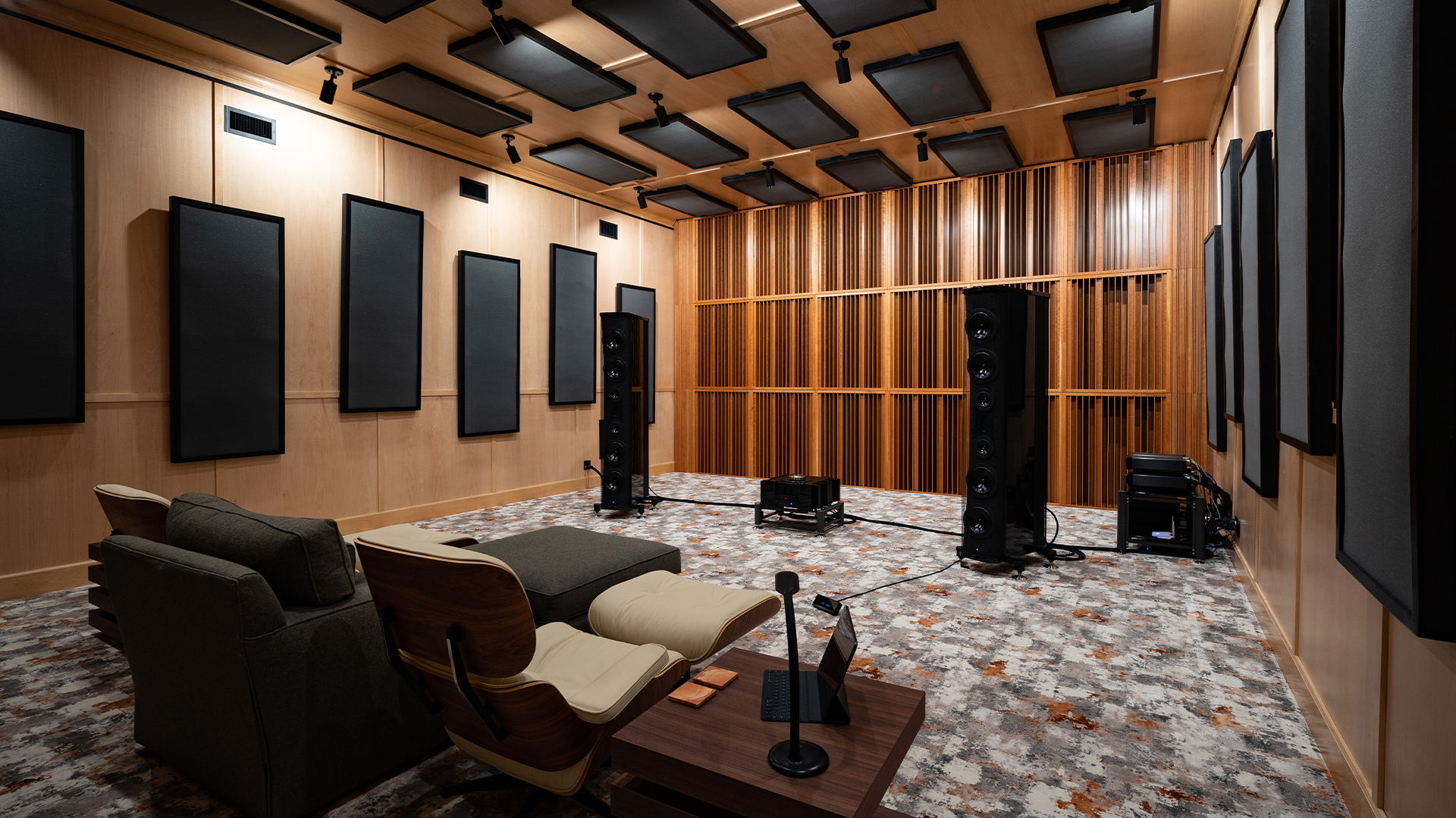 acoustic panels in living room
