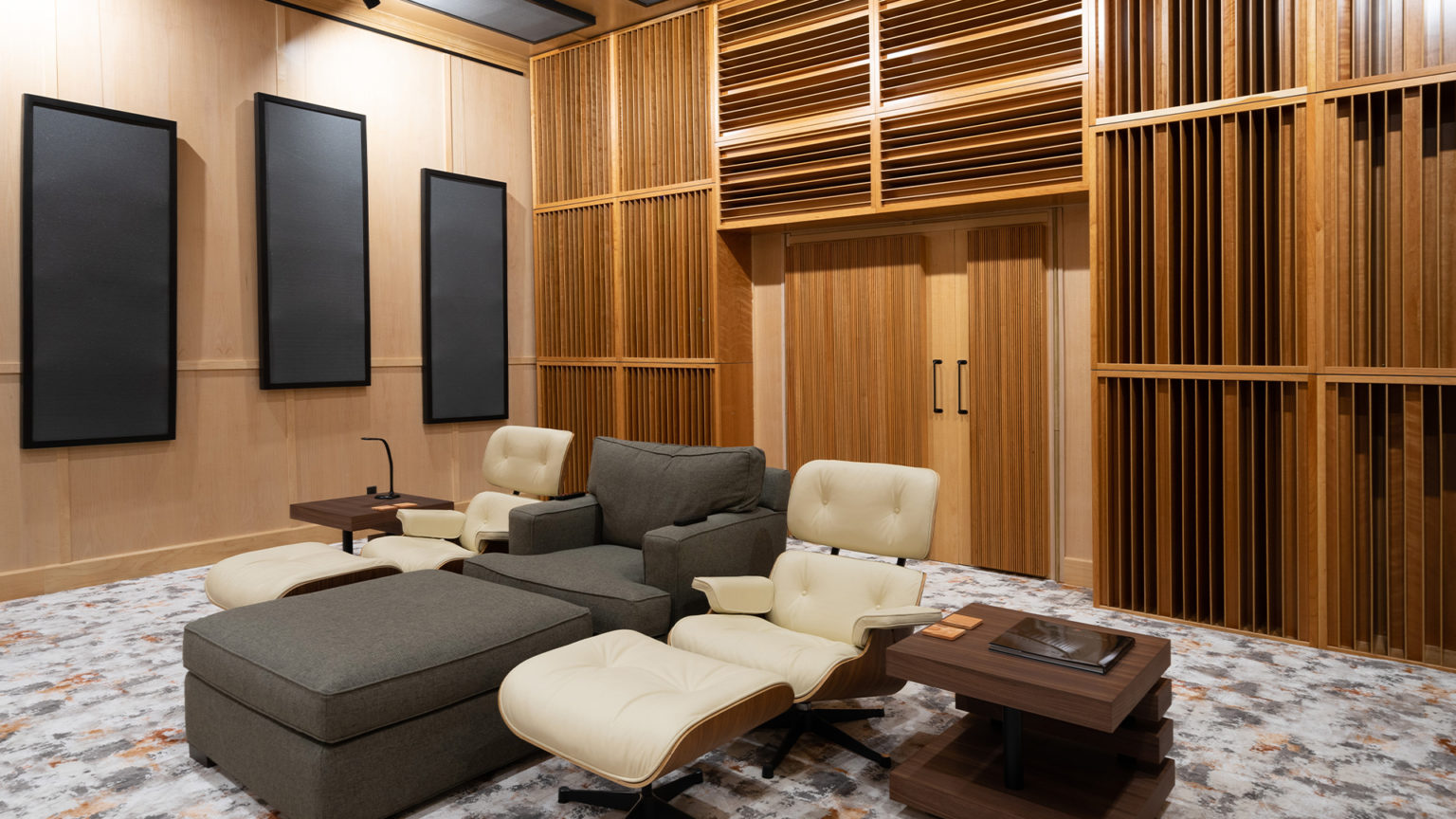 acoustic treatment living room diagram