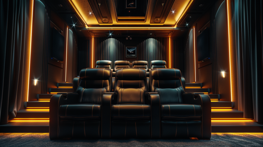 home theater chairs in home cinema