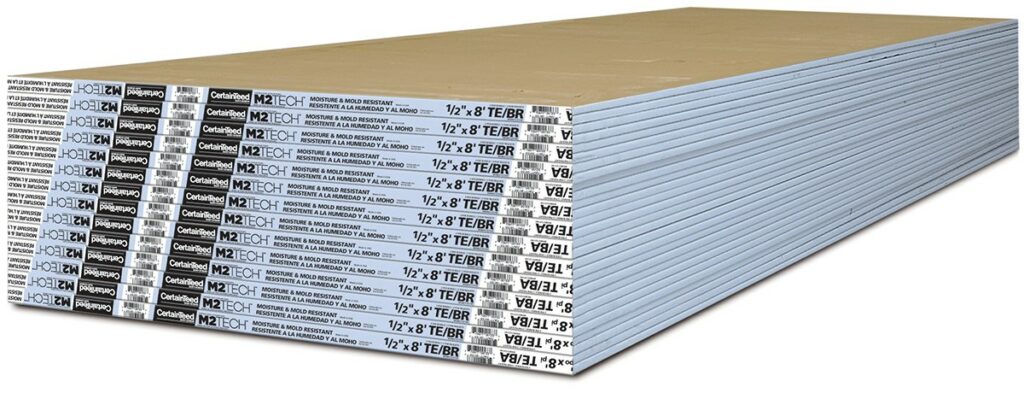 stack of sound dampening drywall