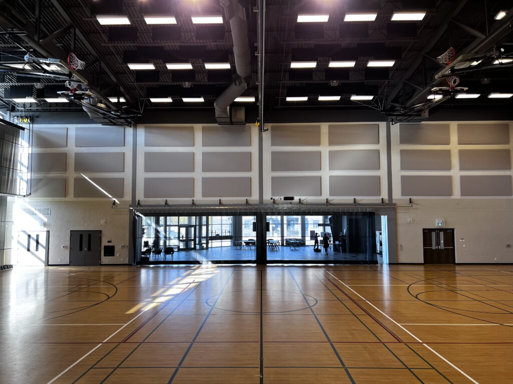 acoustic panels in gym